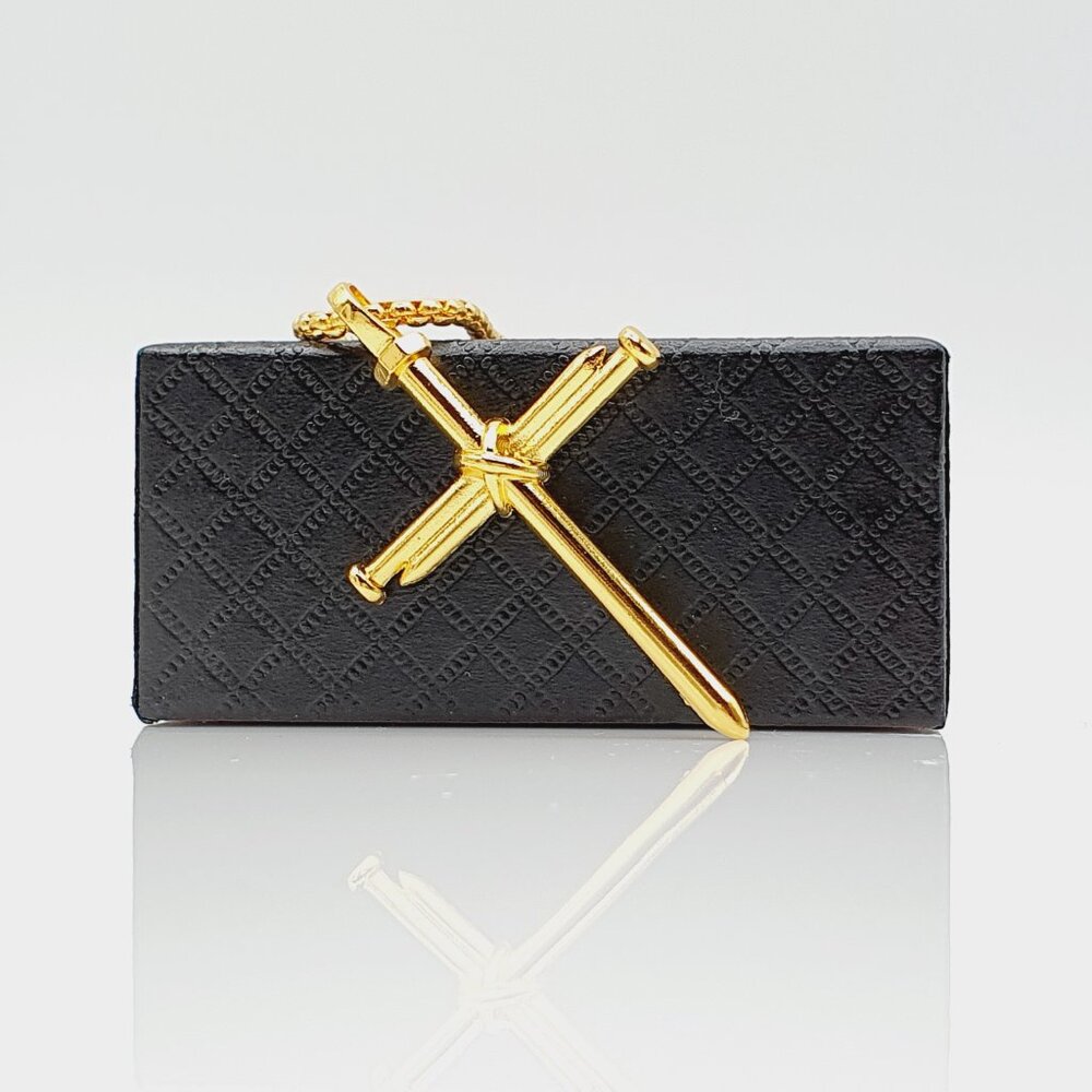 ❤️Stainless Steel Chain Cross Pendant Necklace , N90201P106 - Picture 8 of 8